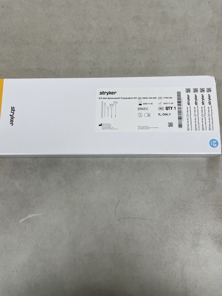 0909-100-050 - STRYKER - Vexim Spinejack Preparation Kit, 5.0mm, (BX/1) - ( Expiry Date: 2026-11-30 )