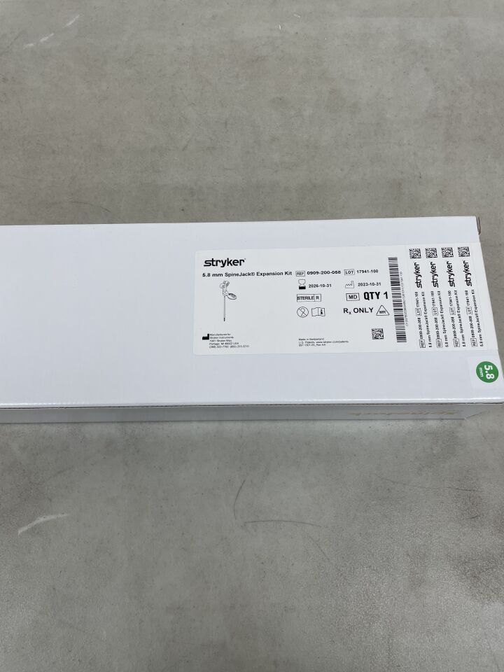 0909-200-058 - STRYKER - Vexim SpineJack Expansion Kit, 5.8mm, (BX/1) - ( Expiry Date: 2026-10-31 )