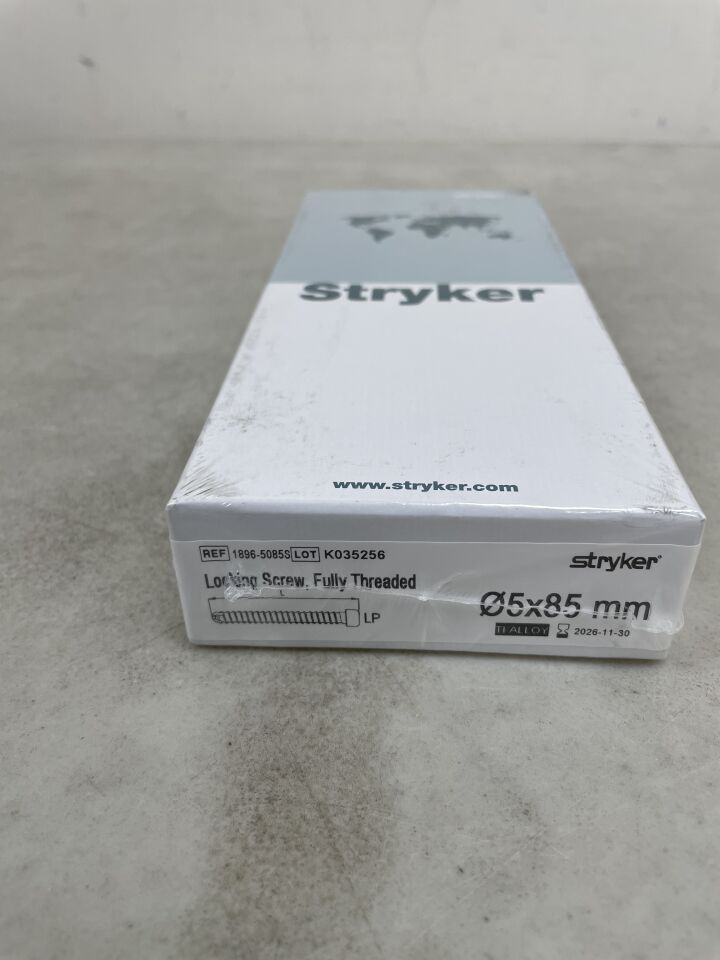 1896-5085S - STRYKER - 5mm Locking Screw - Fully Threaded / 85mm, (BX/1) - ( Expiry Date: 2026-11-30 )