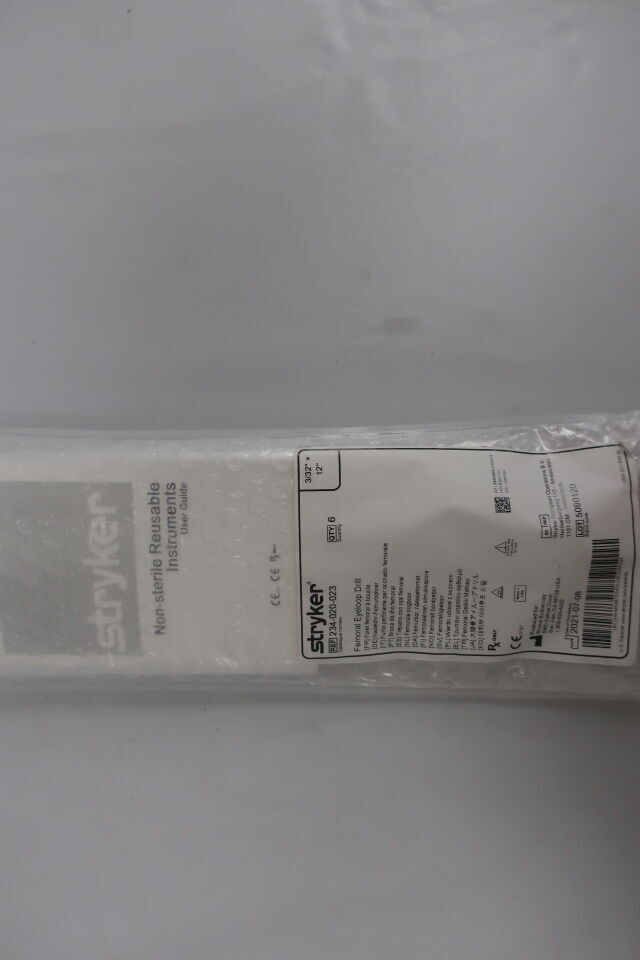 234-020-023 - STRYKER - 234-020-023 : 3/32" x 12" femoral eyeloop drill (qty 6) -, (EA) - ( Expiry Date: 2099-12-31 )