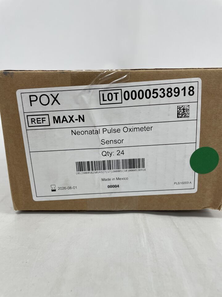 MAX-NREP - STRYKER - Reprocessed Covidien, Neonatal/Adult Pulse Oximeter Sensor <3kg >40kg, (BX/24) - ( Expiry Date: 2026-08-01 )