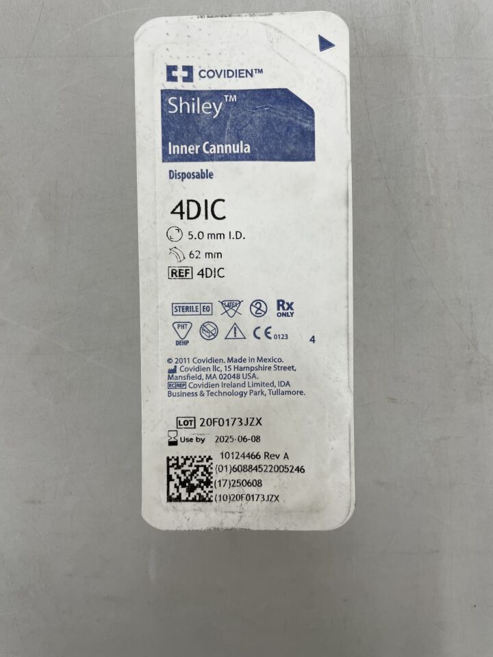 4DIC - COVIDIEN - Shiley Disposable Inner Cannula, Size 4, (EA) - ( Expiry Date: 2025-06-08 )