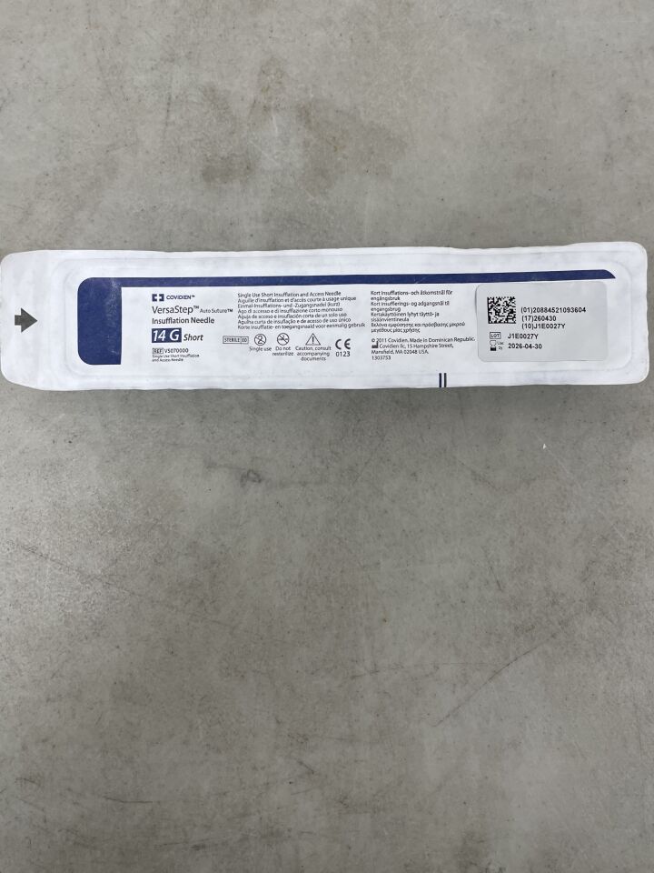 VS070000 - COVIDIEN - VersaStep 14G Insufflation/Access Needle, Short, (EA) - ( Expiry Date: 2026-04-30 )