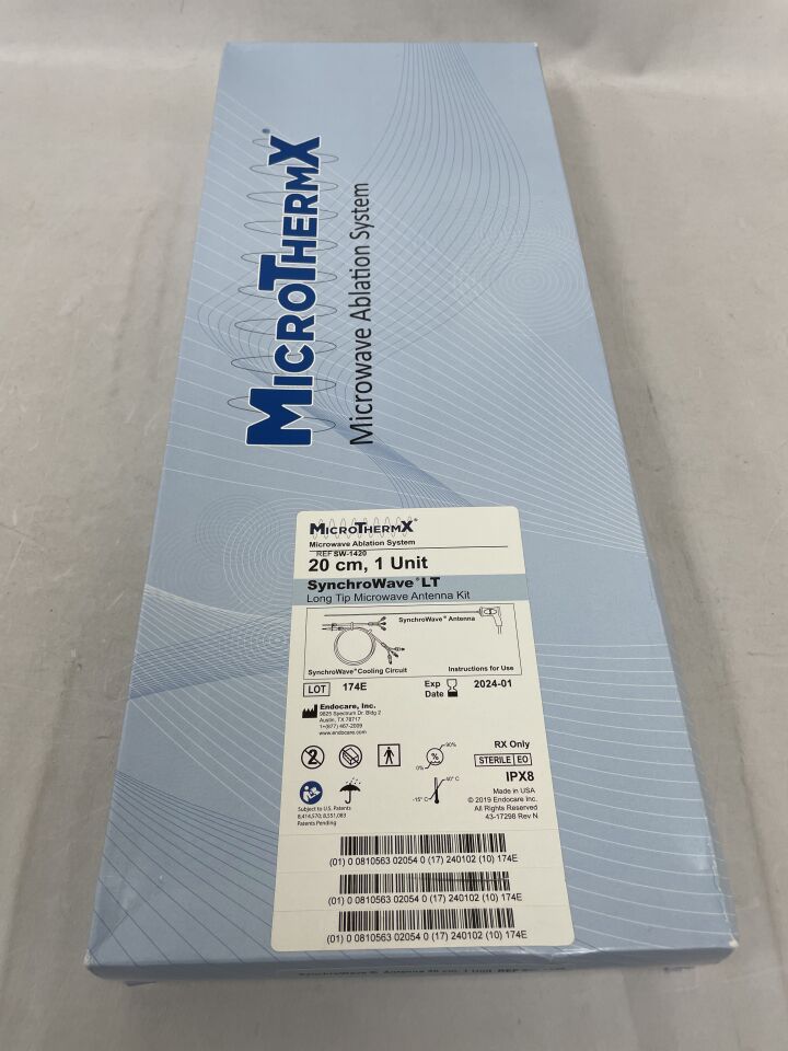 SW-1420 - ENDOCARE - MicroThermX SynchroWave LT Ablation Probe, 14G x 20cm, 4.1cm Active Tip, (BX/1) - ( Expiry Date: 2024-01-02 )