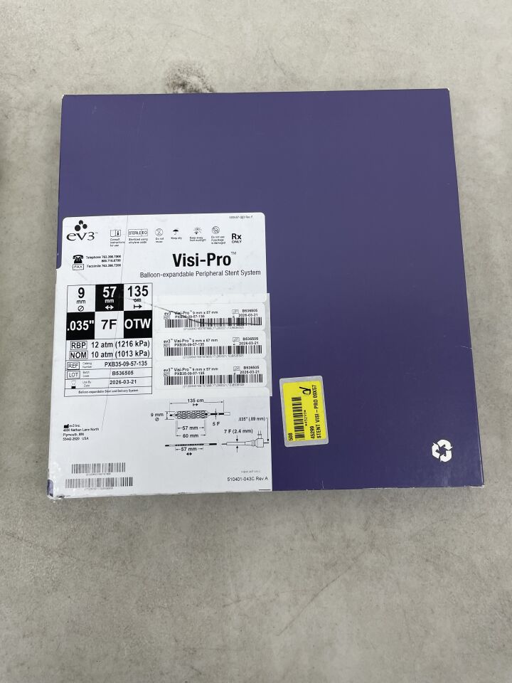 PXB35-09-57-135 - EV3 - Visi-Pro Balloon-Expandable Biliary Stent System: 9mm x 57mm x 135cm, (BX/1) - ( Expiry Date: 2026-03-21 )