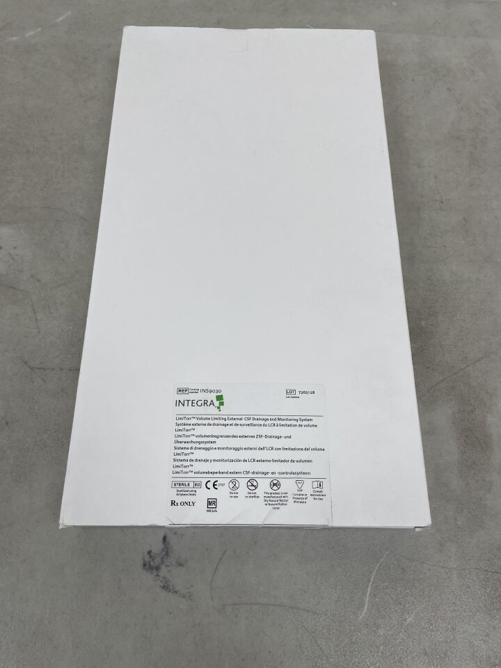 INS9030 - INTEGRA - LimiTorr Volume Limiting External CSF Drainage and Monitoring System, 30mL, (BX/1) - ( Expiry Date: 2026-02-28 )