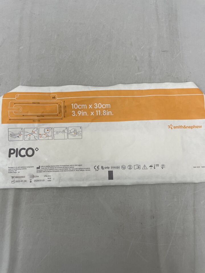 66022003-D - SMITH & NEPHEW - PICO 7 NPWT Dressing, 10cm x 30cm (Dressing Only), (EA) - ( Expiry Date: 2026-02-01 )