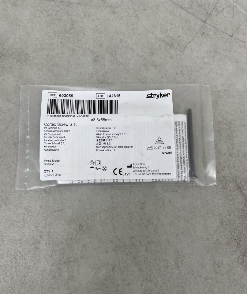 603055 - STRYKER - Cortext Screw, 3.5 x 55mm, (EA)