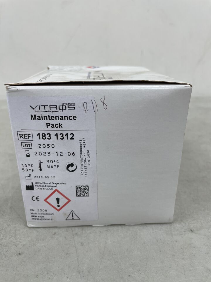 183 1312 - VITROS - Ortho-Clinical Diagnostics Maintenance Pack, (BX/100) - ( Expiry Date: 2023-12-06 )