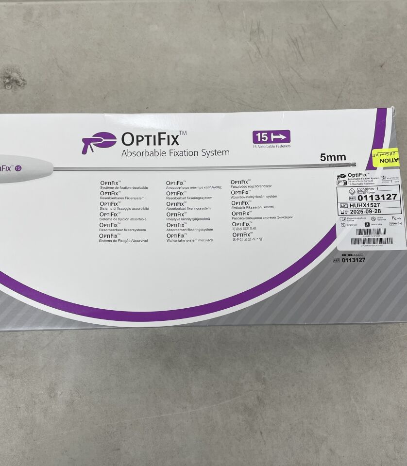 113127 - BARD - OptiFix Absorbable Fixation System, 15 Fasteners, (BX/1) - ( Expiry Date: 2025-09-28 )