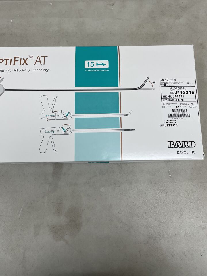 113315 - BARD - OptiFix AT Absorbable Fixation System, 15 Fasteners, (BX/1) - ( Expiry Date: 2026-01-28 )
