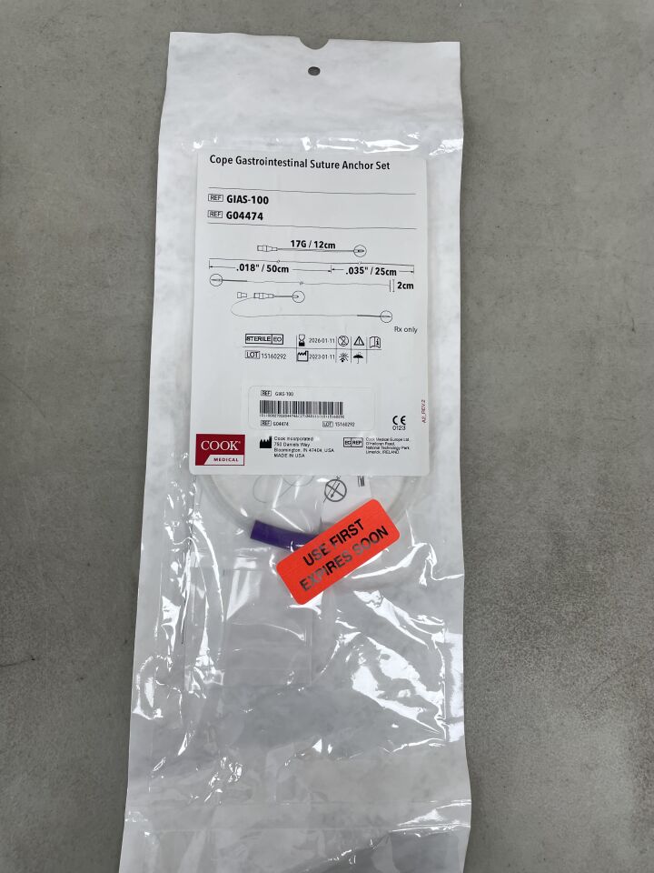 G04474 - COOK - Cope Gastrointestinal Suture Anchor Set, (EA) - ( Expiry Date: 2026-01-11 )