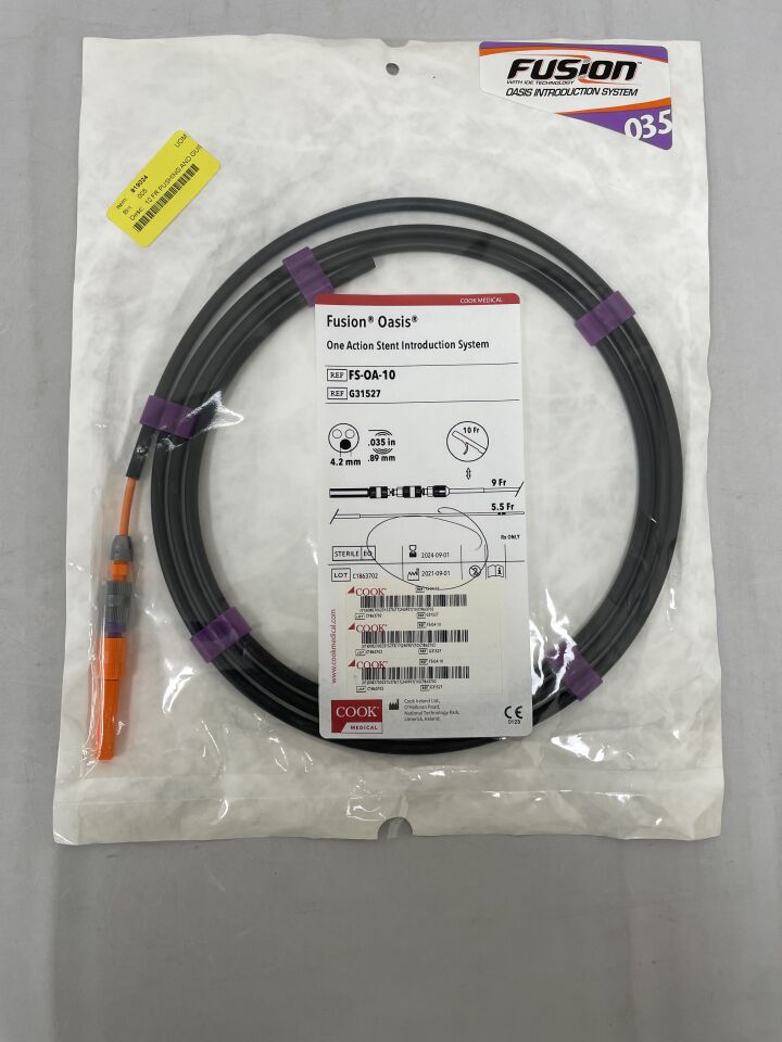 G31527 - COOK - Fusion Oasis-One Action Stent Introduction System 9F, (EA) - ( Expiry Date: 2026-01-20 )