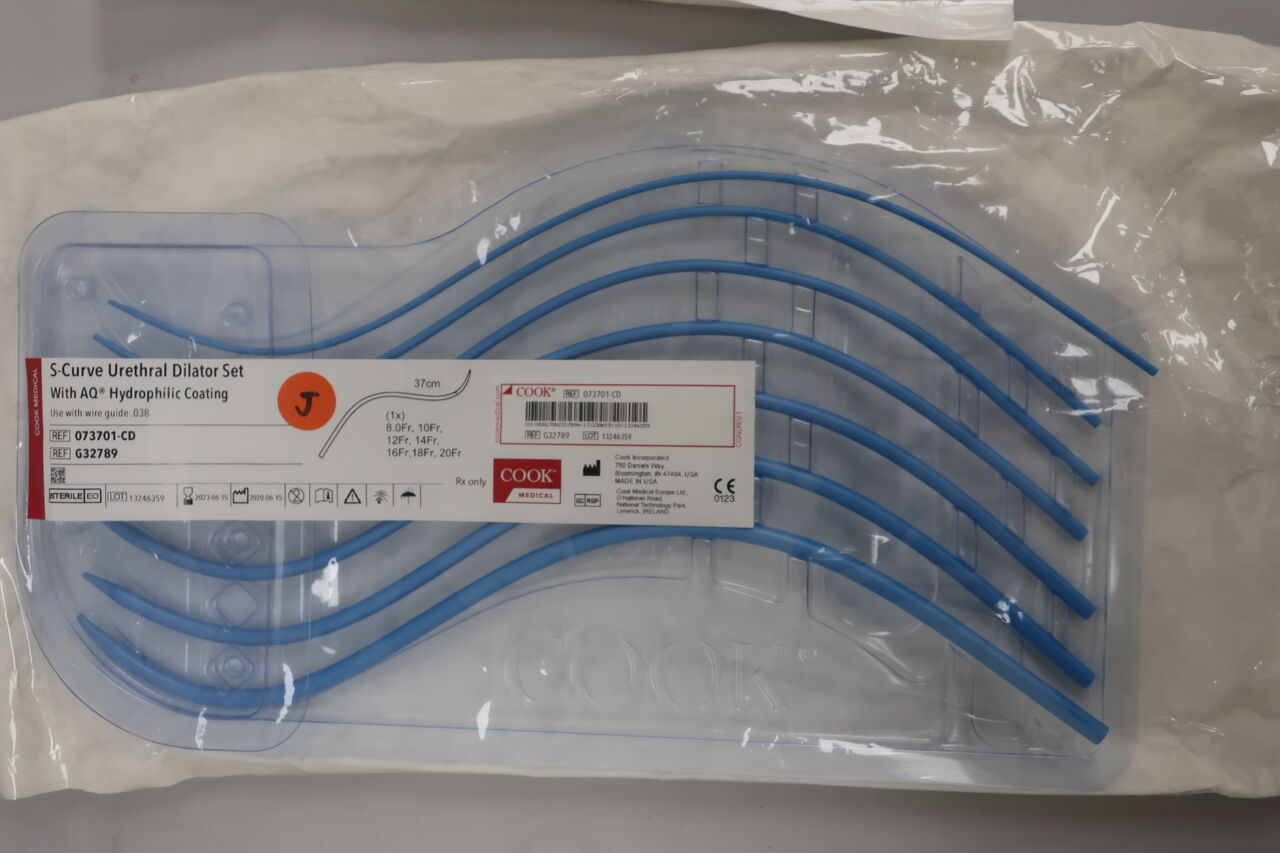 G32789 - COOK - s-curve urethral dilator set 8f-20f x 37cm w/sideport, (EA) - ( Expiry Date: 2025-08-29 )