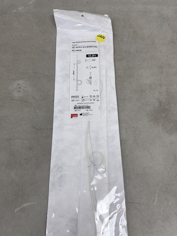 G48168 - COOK - Cope Nephroureterostomy Stent, Ultrathane, Mac-Loc 10.2F, 28cm Between Pigtails, (EA) - ( Expiry Date: 2026-01-05 )