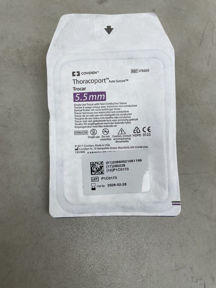 179305 - COVIDIEN - Thoracoport 5.5mm Trocar, (EA) - ( Expiry Date: 2026-02-28 )