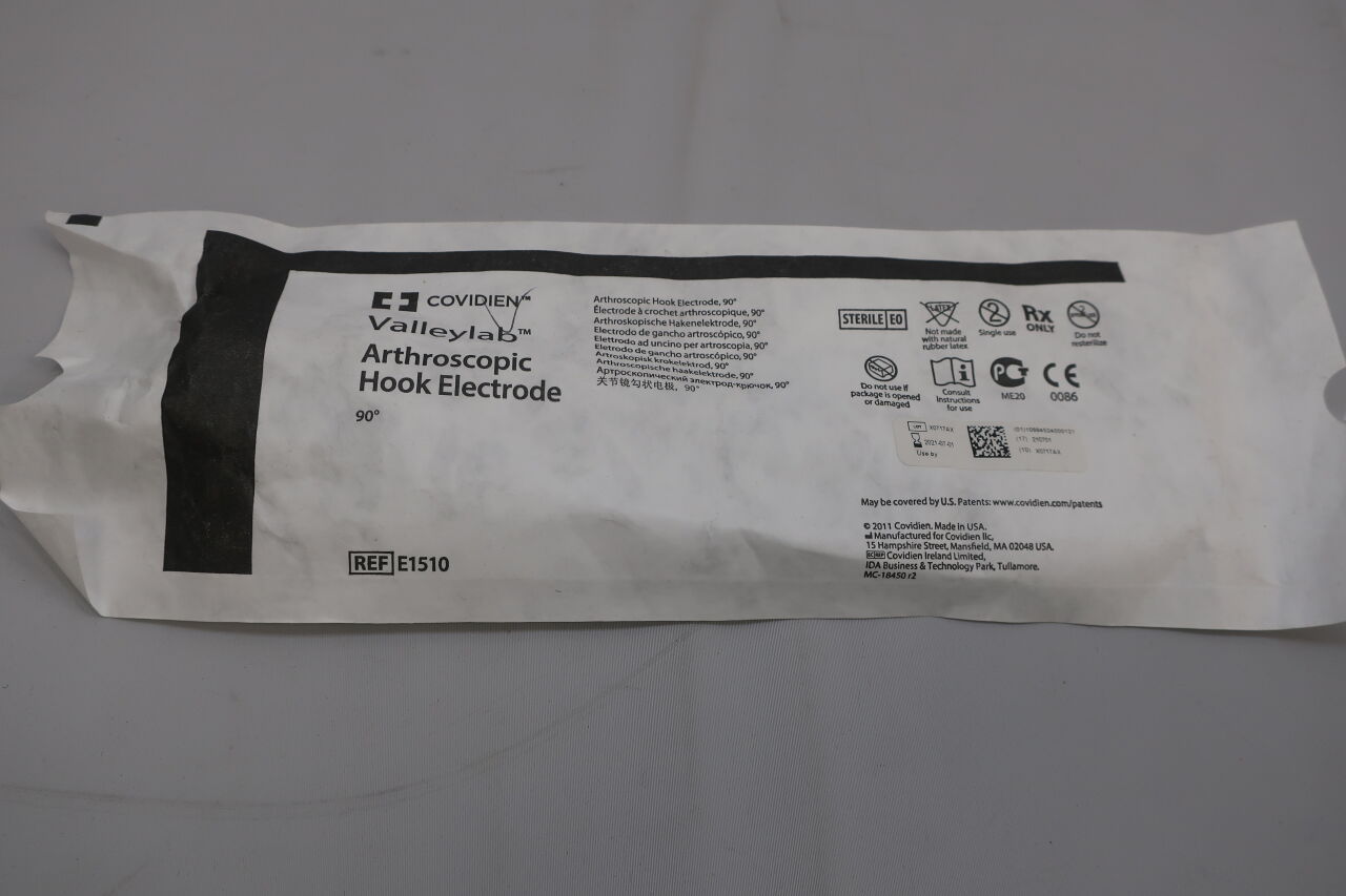 E1510 - COVIDIEN - Valleylab Arthroscopic Hook Electrode, 90°, (EA) - ( Expiry Date: 2025-11-01 )