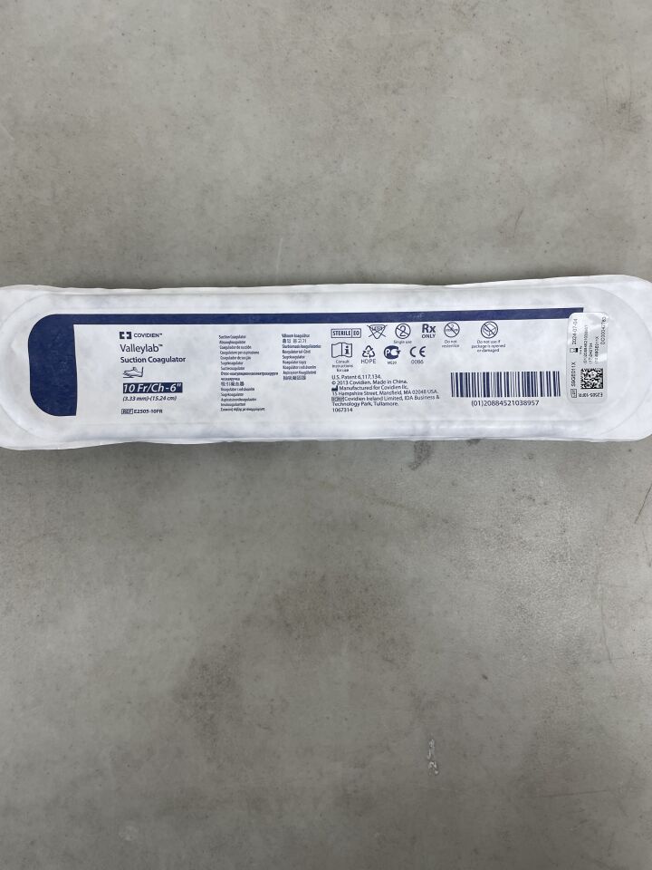 E2505-10FR - COVIDIEN - Valleylab Foot Switching Suction Coagulator, 10F/Ch-6" , (EA) - ( Expiry Date: 2024-07-04 )