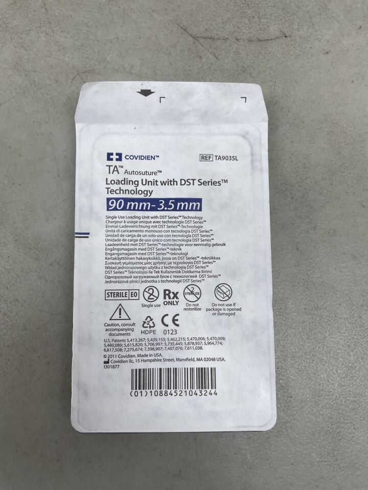 TA9035L - COVIDIEN - TA Autosuture Loading Unit with DST Series Technology, 90-3.5mm, Reload, (EA) - ( Expiry Date: 2025-12-31 )