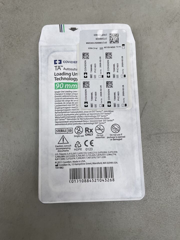 TA9048L - COVIDIEN - TA Single-Use Staple Loading Unit with DST Series Technology, 90 mm Size, (EA) - ( Expiry Date: 2026-02-28 )
