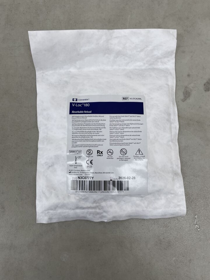 VLOCA208L - COVIDIEN - V-Loc 180 Absorbable Barbed Monofilament Wound Closure Device, 8 in. Length, Size 2-0, (EA) - ( Expiry Date: 2026-02-28 )