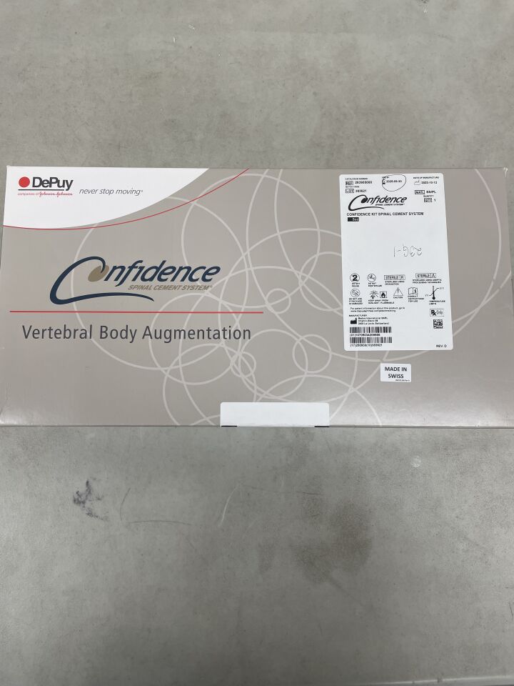 283905000 - DEPUY - Confidence Kit Spinal Cement System, 5cc, (BX/1) - ( Expiry Date: 2025-09-30 )