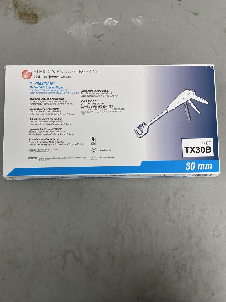 TX30B - ETHICON - Proximate Linear Stapler with Blue Reload, 30 mm Size, (BX/1) - ( Expiry Date: 2025-07-22 )