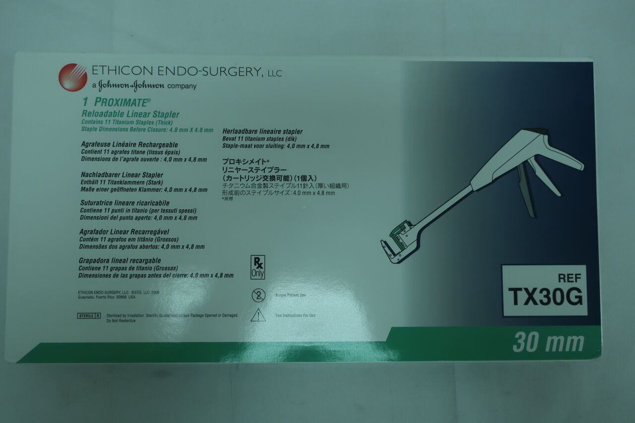 TX30G - ETHICON - Proximate Linear Stapler with Green Reload, 30 mm Size, (BX/1) - ( Expiry Date: 2025-07-21 )