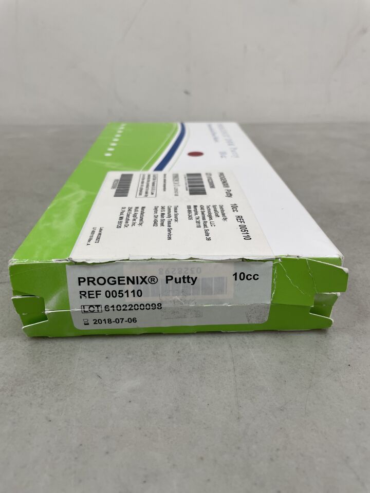 5110 - MEDTRONIC - Progenix Human Tissue Demineralized Bone Matrix Putty, Size 10cc, (BX/1) - ( Expiry Date: 2018-07-06 )