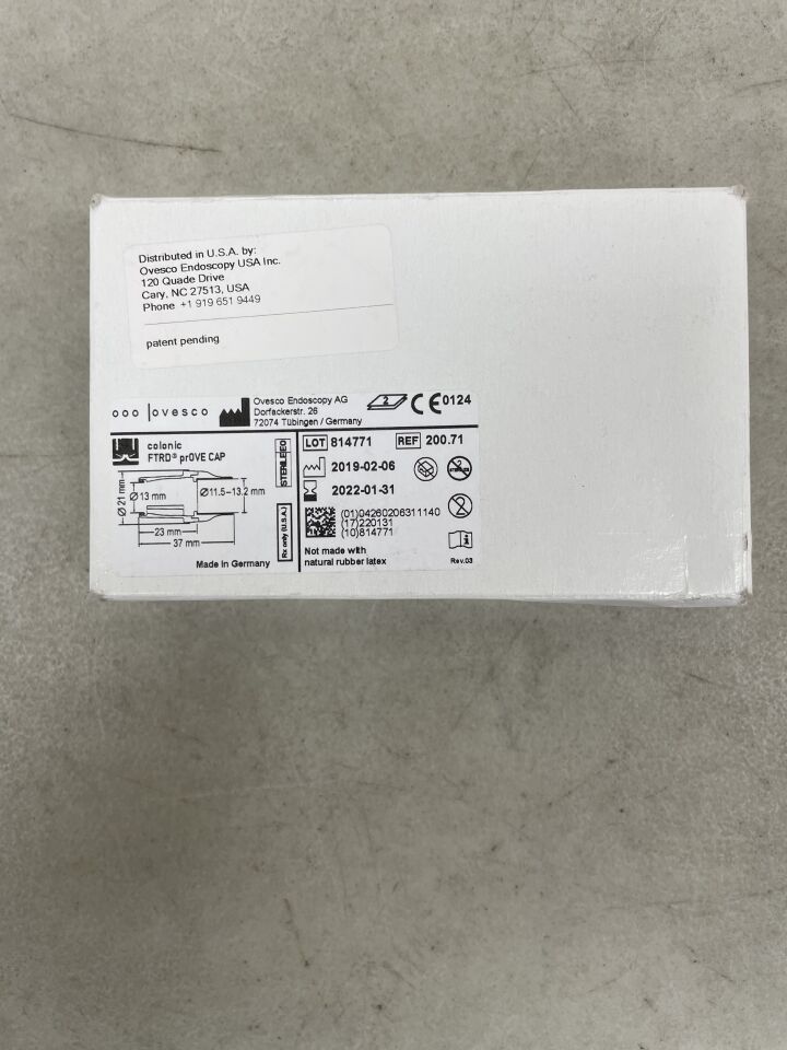 200.71 - OVESCO - Colonic FTRD prOVE Cap, (BX/2) - ( Expiry Date: 2025-10-31 )