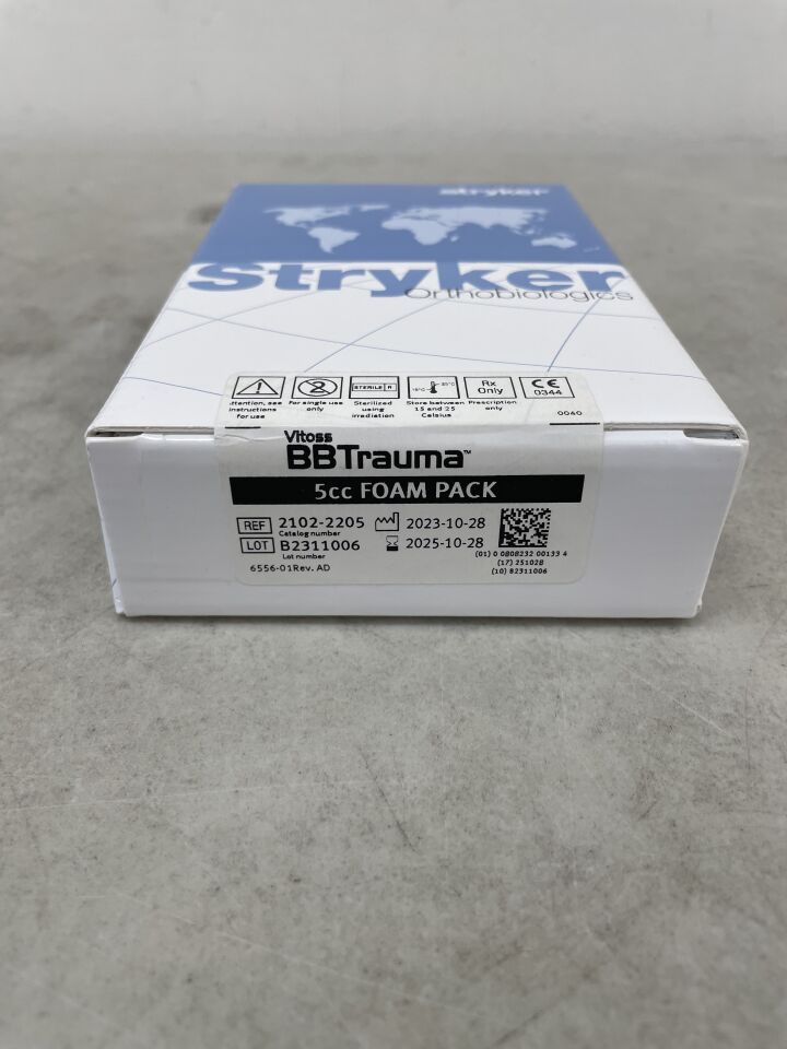 2102-2205 - STRYKER - Orthovita Vitoss BBTrauma 5cc Foam Pack, (BX/1) - ( Expiry Date: 2025-10-28 )