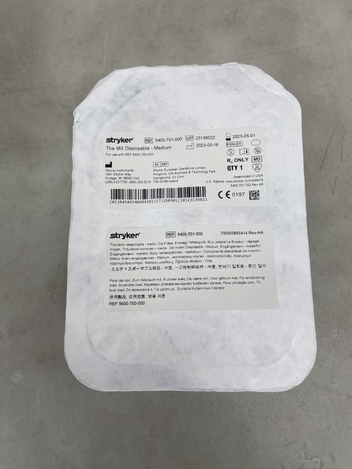 5400-701-000 - STRYKER - Bone Mill Medium Blade, (EA) - ( Expiry Date: 2025-05-01 )
