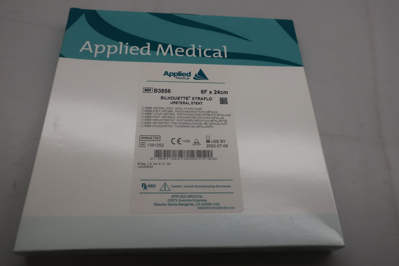 B3856 - APPLIED MEDICAL RESOURCES - Silhouette XtraFlo Ureteral Stent, 6 Fr dia. x 24 cm Length, () - ( Expiry Date: 2026-01-22 )