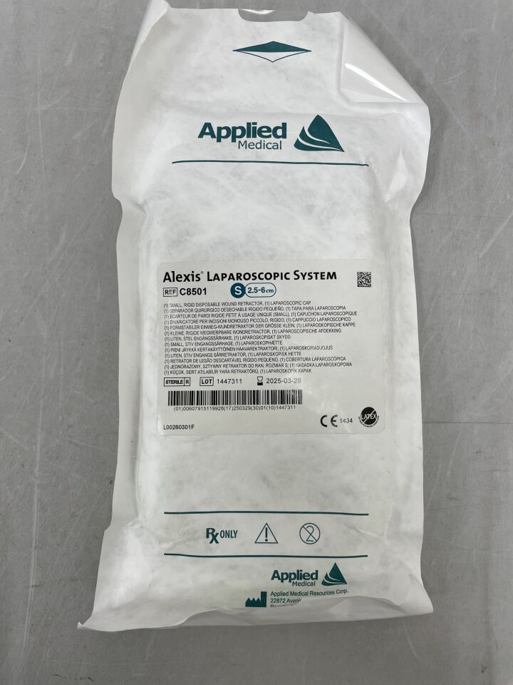 C8501 - APPLIED MEDICAL RESOURCES - Alexis Laparoscopic System with Small, Rigid Wound Retractor & Laparoscopic Cap, 2.5-6cm, (EA) - ( Expiry Date: 2026-03-20 )