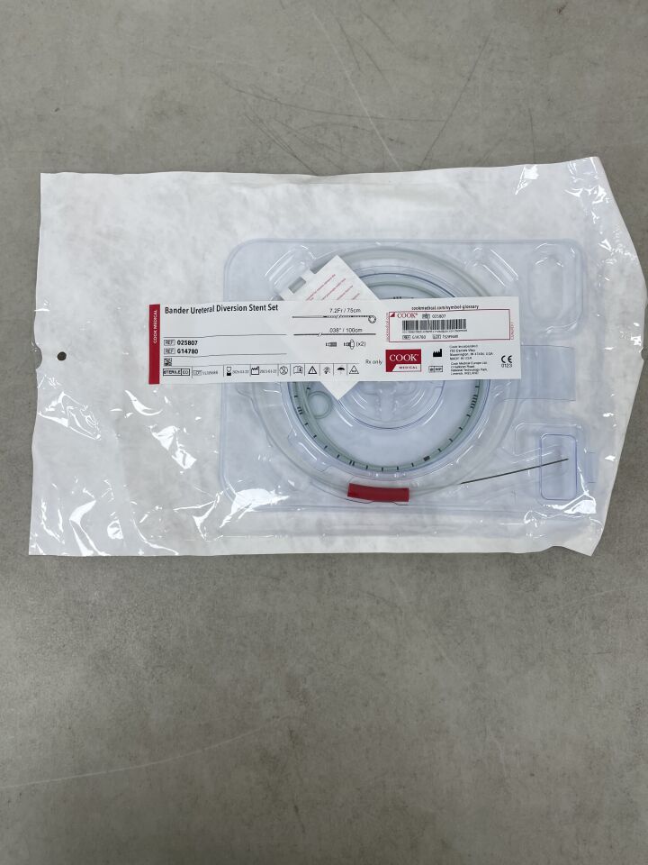 G14780 - COOK - Bander Ureteral Diversion Stnt Set 7.0Fr x .038 inch, (EA) - ( Expiry Date: 2026-02-10 )