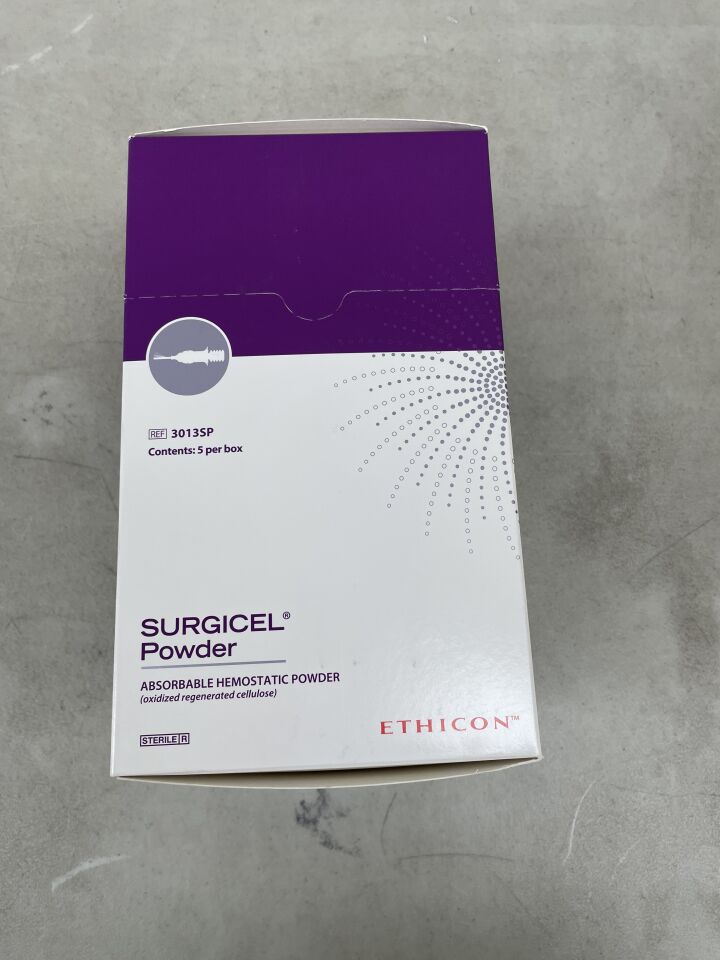 3013SP - ETHICON - Surgicel Powder Absorbable Hemostat, 3 g, (BX/5) - ( Expiry Date: 2026-03-31 )