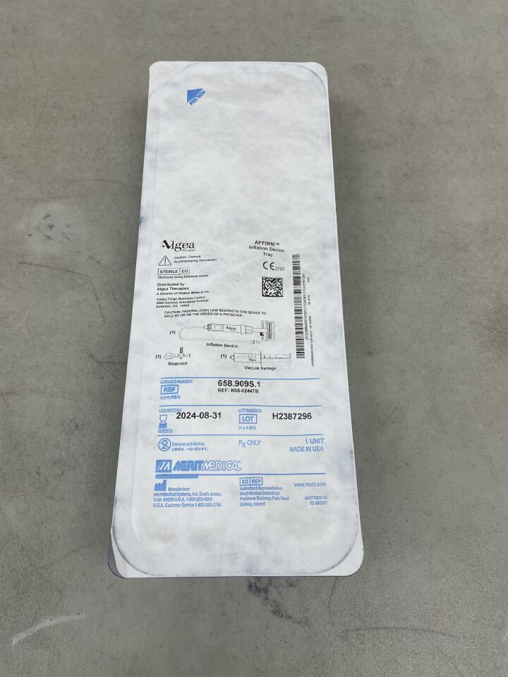 658.909S.1 - MERIT MEDICAL - Affirm Inflation Device, (EA) - ( Expiry Date: 2024-08-31 )