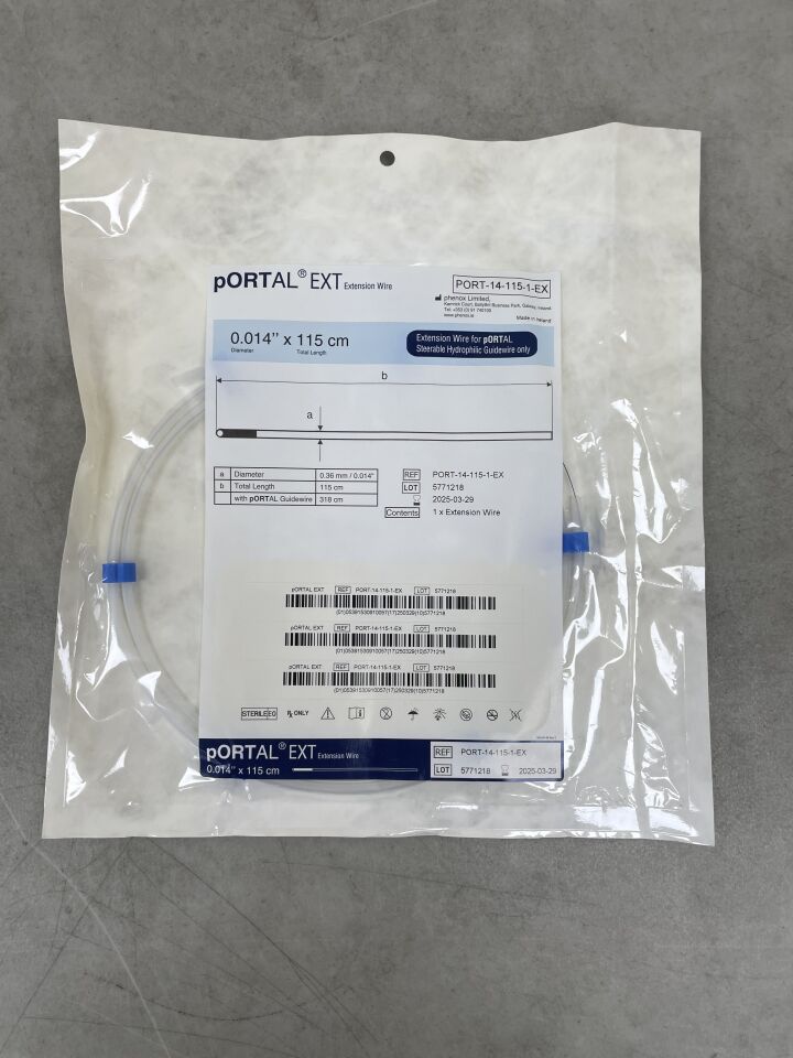 PORT-14-115-1-EX - PHENOX - pORTAL EXT Extension Wire, 0.014" x 115cm, (EA) - ( Expiry Date: 2025-03-29 )