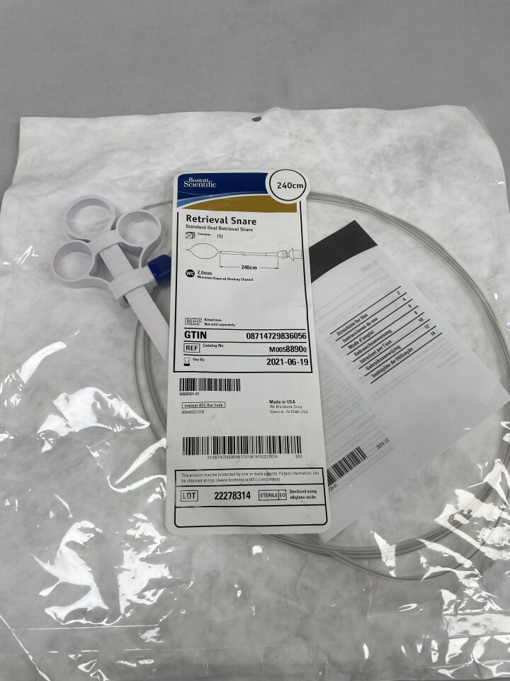 8890 - BOSTON SCIENTIFIC - Retrieval Snare - Standard Oval - 240cm, (EA) - ( Expiry Date: 2021-06-19 )