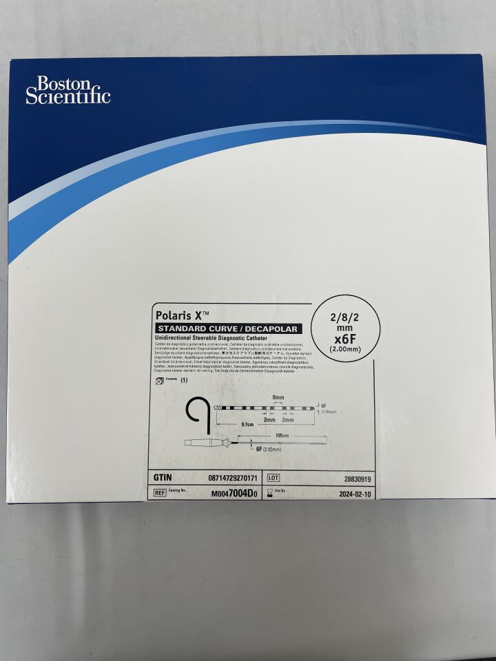 7004D - BOSTON SCIENTIFIC - Polaris Standard Curve / Decapolar Unidirectional Steerable Diagnostic Catheter, 2/8/2mm x 6F, (EA) - ( Expiry Date: 2022-07-05 )