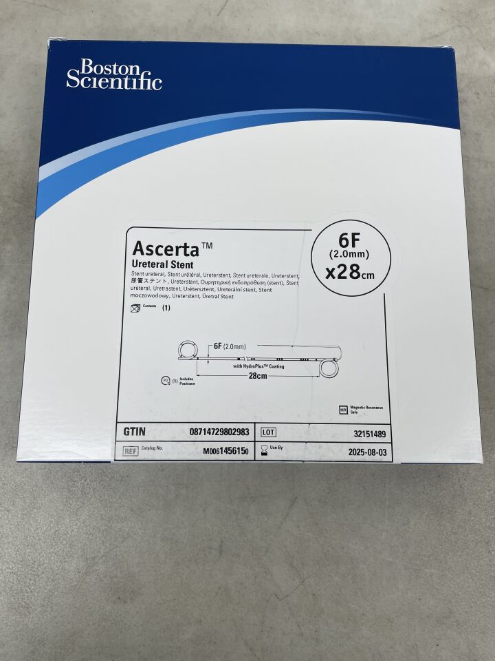 145615 - BOSTON SCIENTIFIC - Ascerta Ureteral Stent, 6F x 28cm, (EA) - ( Expiry Date: 2023-06-21 )