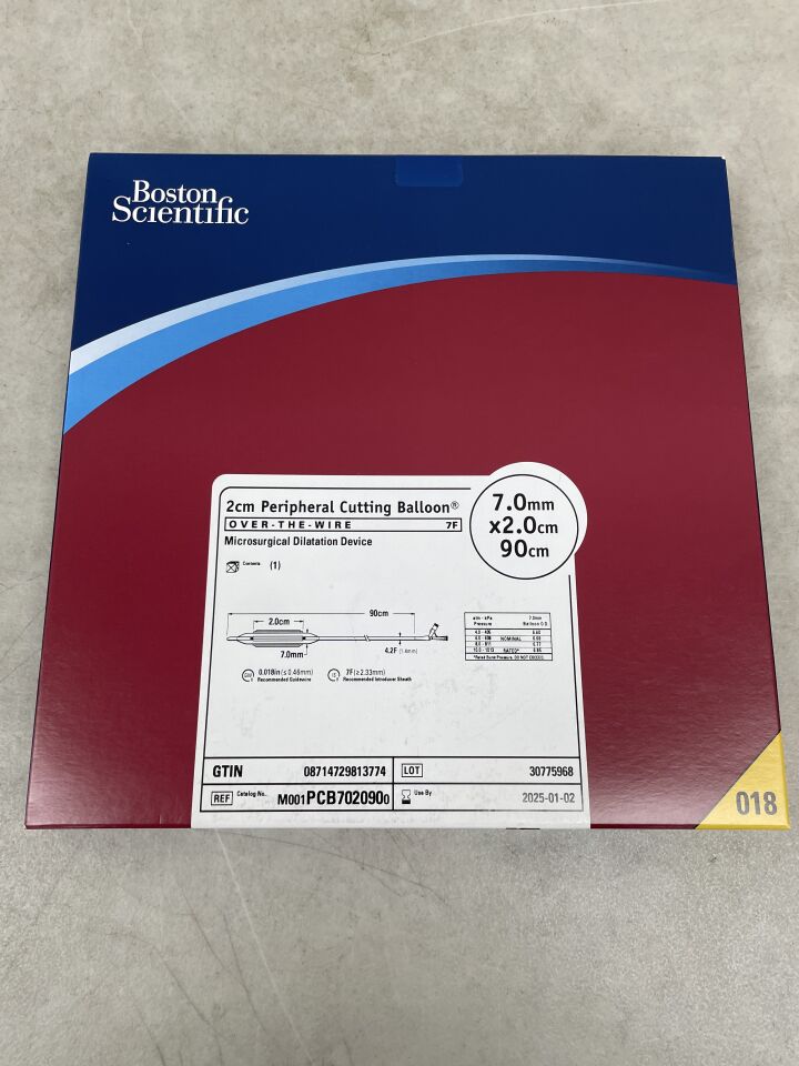 PCB702090 - BOSTON SCIENTIFIC - Peripheral Cutting Balloon Microsurgical Dilatation Device - OTW - 7.0mm x 2.0cm x 90cm, (EA) - ( Expiry Date: 2023-11-26 )