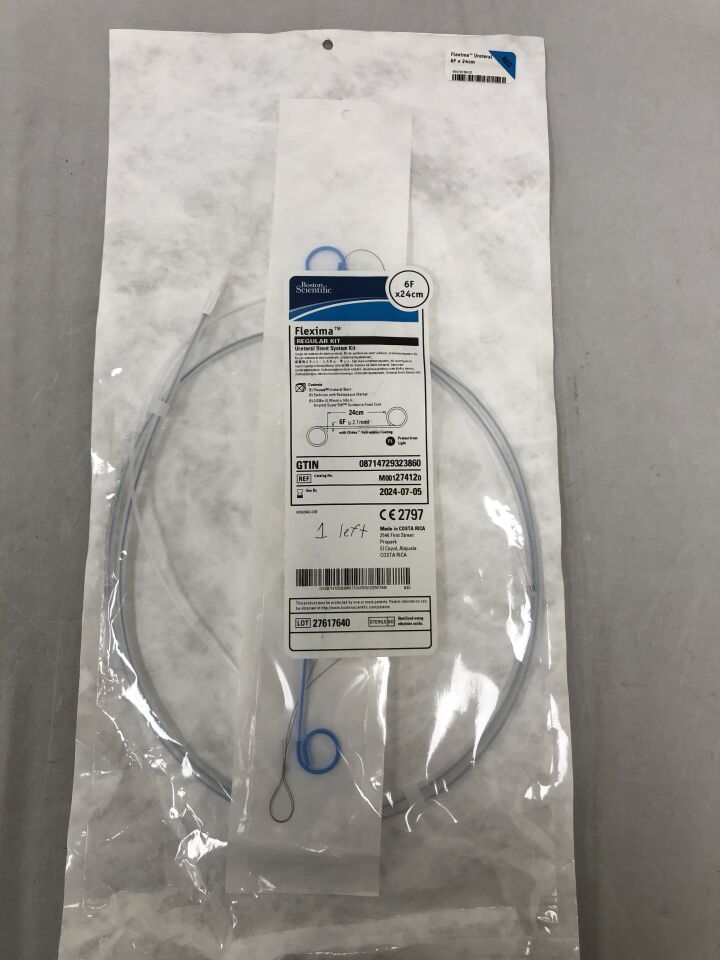 27412 - BOSTON SCIENTIFIC - Flexima Ureteral Stent System - 6Fr x 24cm, (EA) - ( Expiry Date: 2024-07-05 )