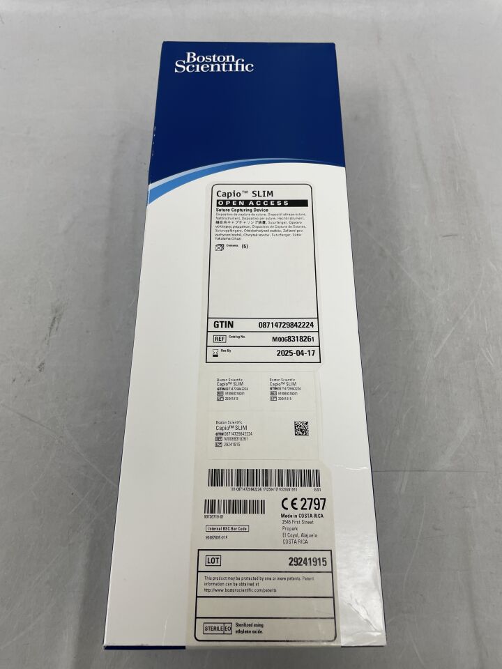 831826 - BOSTON SCIENTIFIC - capio slim capturing device, open access suture, (BX/5) - ( Expiry Date: 2025-01-06 )