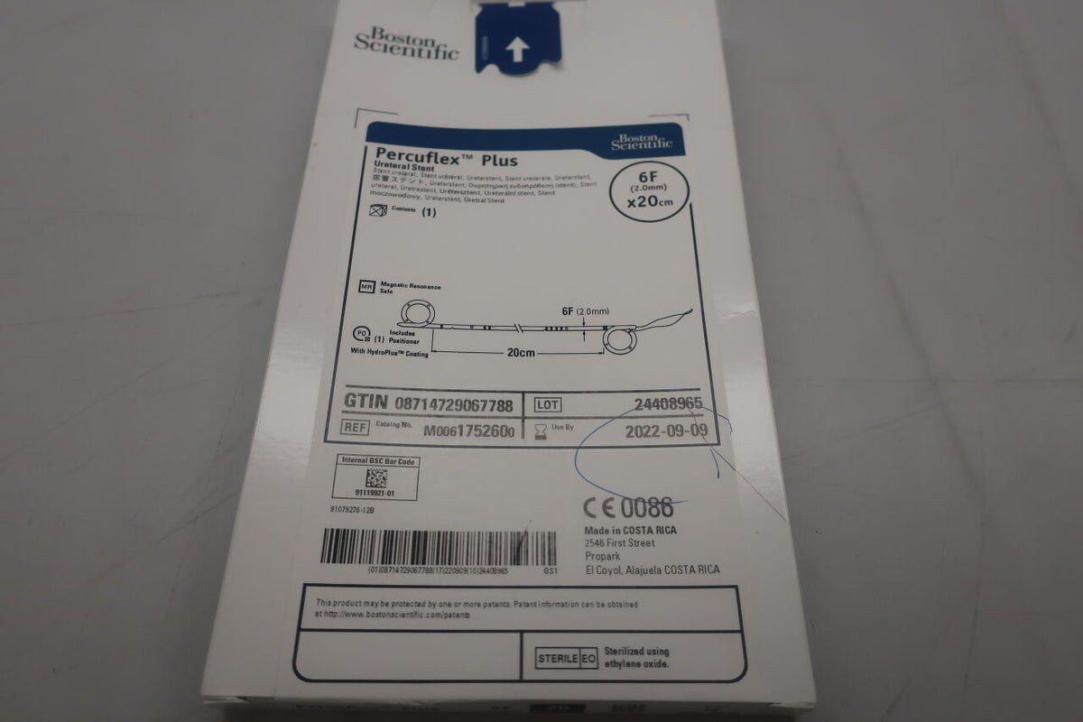 175260 - BOSTON SCIENTIFIC - Percuflex Plus Ureteral Stent, 6F x 20cm, (BX/1)
