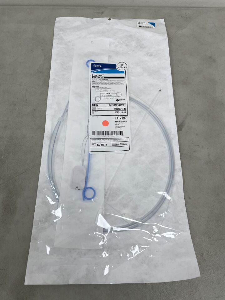 27418 - BOSTON SCIENTIFIC - Flexima Ureteral Stent System Kit - 8Fr x 26cm, (EA) - ( Expiry Date: 2025-10-12 )