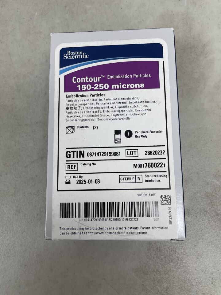 760022 - BOSTON SCIENTIFIC - Contour Embolization Particles - Peripheral Vascular Use Only - 150-250 Microns, (BX/2) - ( Expiry Date: 2025-12-12 )