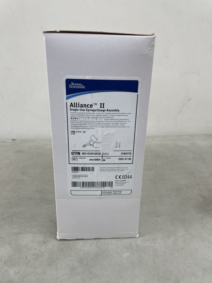 5060 - BOSTON SCIENTIFIC - Alliance II Single-Use Syringe Gauge Assembly, (BX/5) - ( Expiry Date: 2025-12-18 )