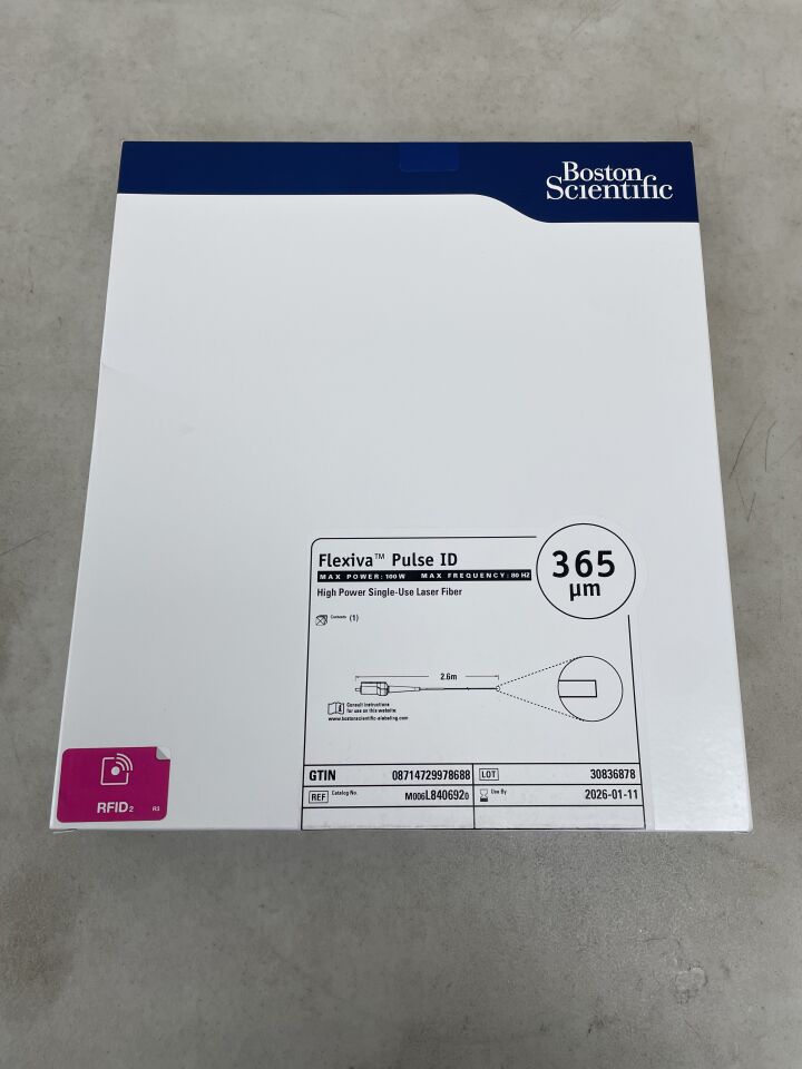 L840692 - BOSTON SCIENTIFIC - Flexiva Pulse ID High Power Single-Use Laser Fiber - 100W x 80HZ - 2.6m x 365µm, (BX/1) - ( Expiry Date: 2026-01-11 )