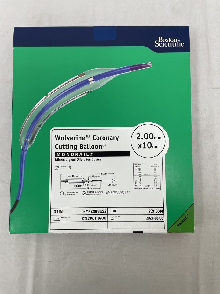 3940110200 - BOSTON SCIENTIFIC - Wolverine Coronary Cutting Balloon Over-The-Wire Microsurgical Dilatation Device, 2.00mm x 10mm, (BX/1) - ( Expiry Date: 2026-03-06 )